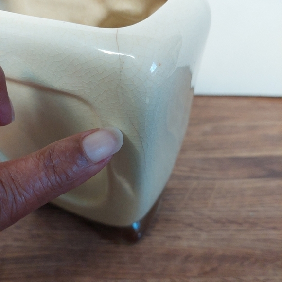 Vintage* 40s Royal Copley Embossed Deer & Fawn Vase/Planter - Picture 4 of 11